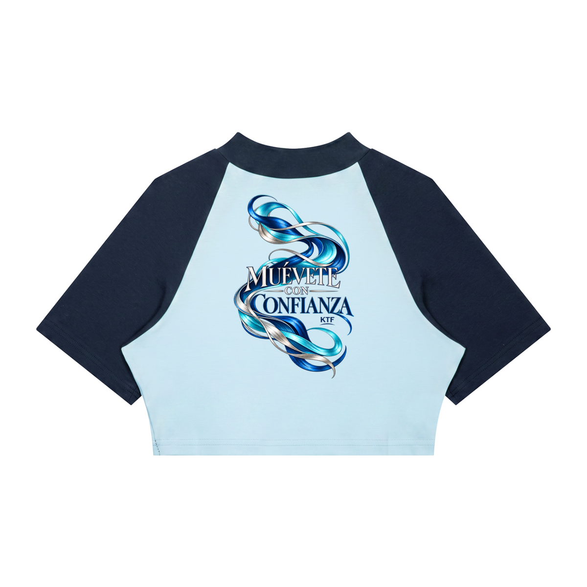 Women’s Color Block Raglan Crop T-Shirt