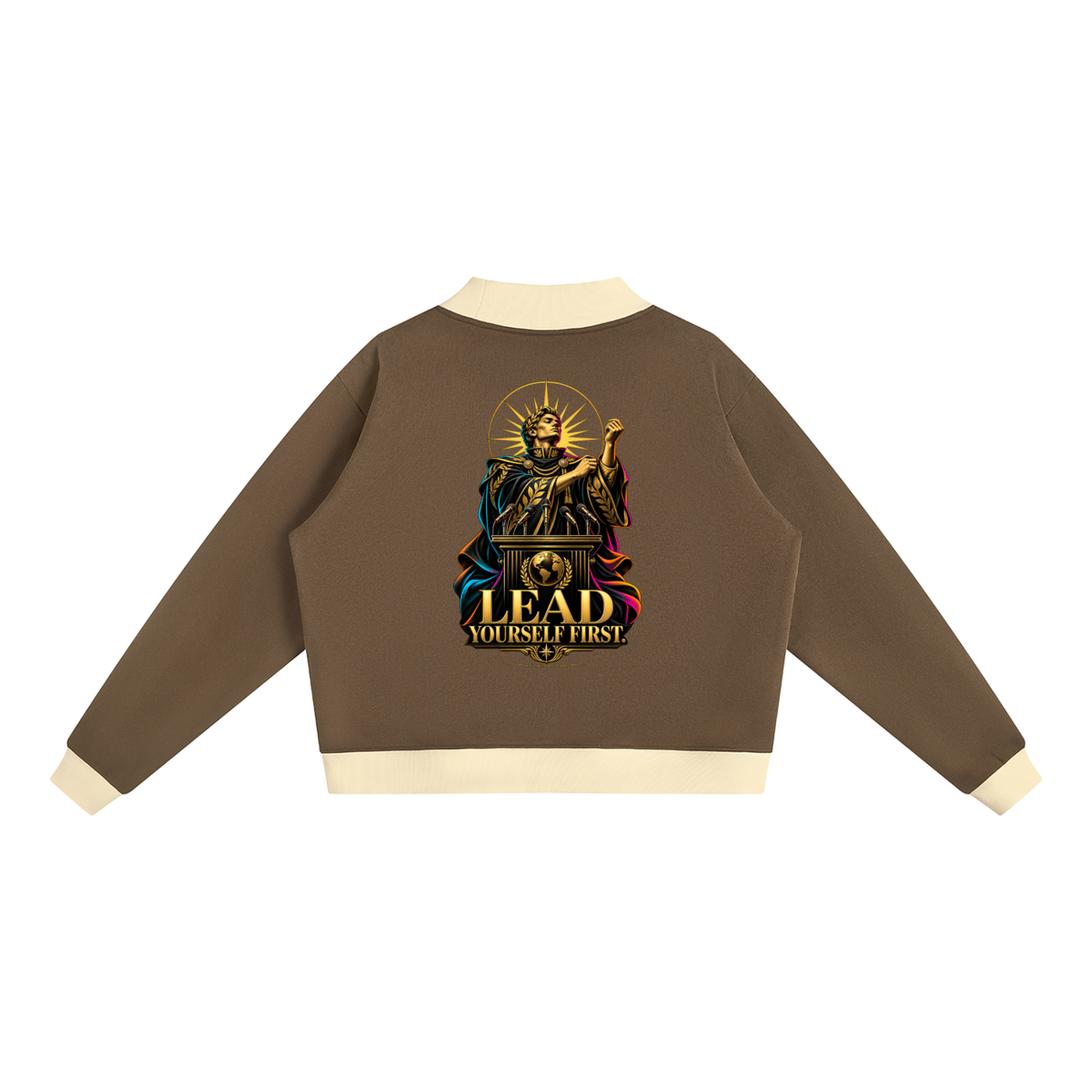 Women’s Mock Neck Crewneck Sweatshirt