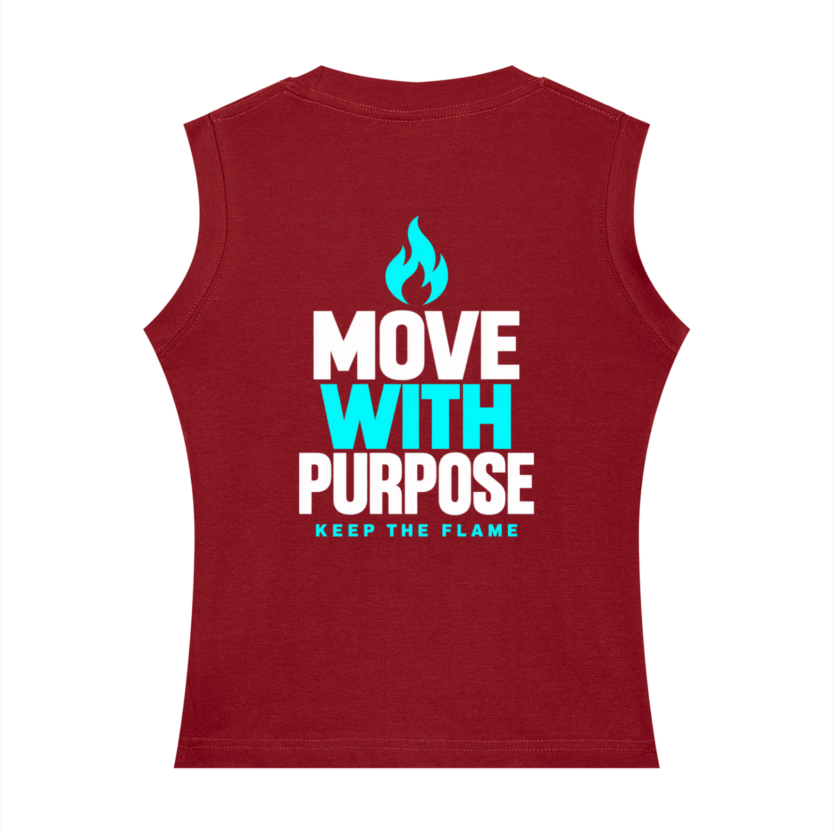 Keep The Flame — Move With Purpose Women’s Tank | Turquoise