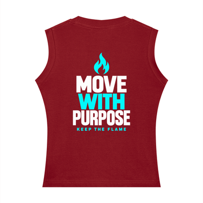 Keep The Flame — Move With Purpose Women’s Tank | Turquoise