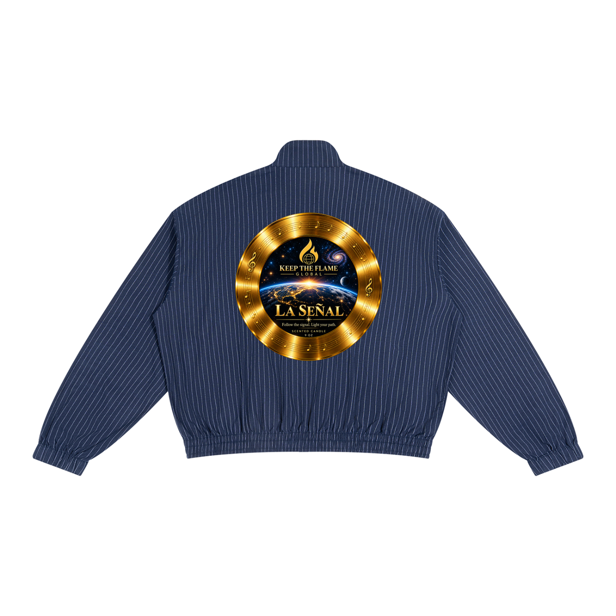 Unisex Striped Full-Zip Track Jacket