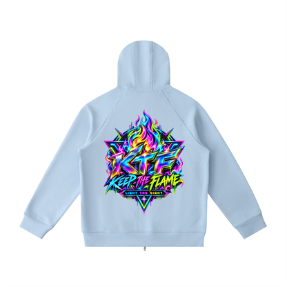 Heavyweight Raglan Sleeve Zip Hoodie