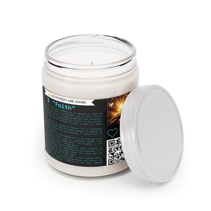 #3- Fe, Luz en la Oscuridad, Fuerza en el Silencio Vela Mágica Perfumada de 9oz