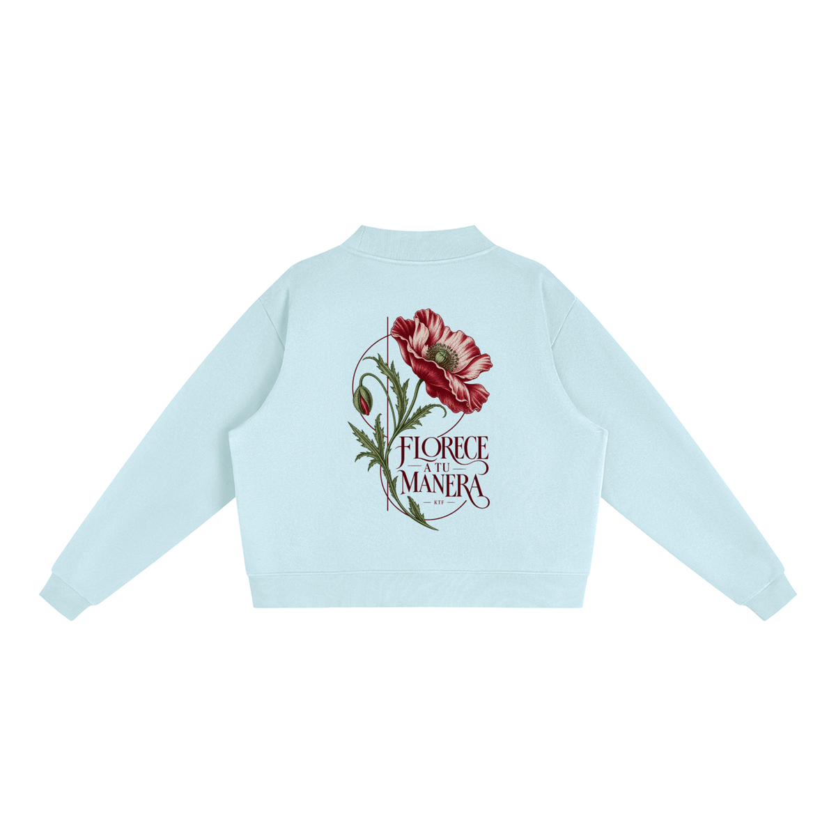 Essential Fleece Mock-Neck Crew Sweatshirt