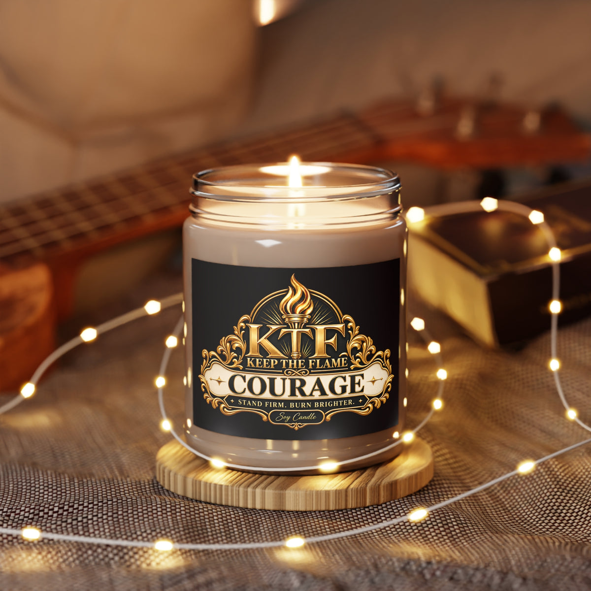 KTF COURAGE – Premium Scented Soy Candle | 9oz | Keep The Flame