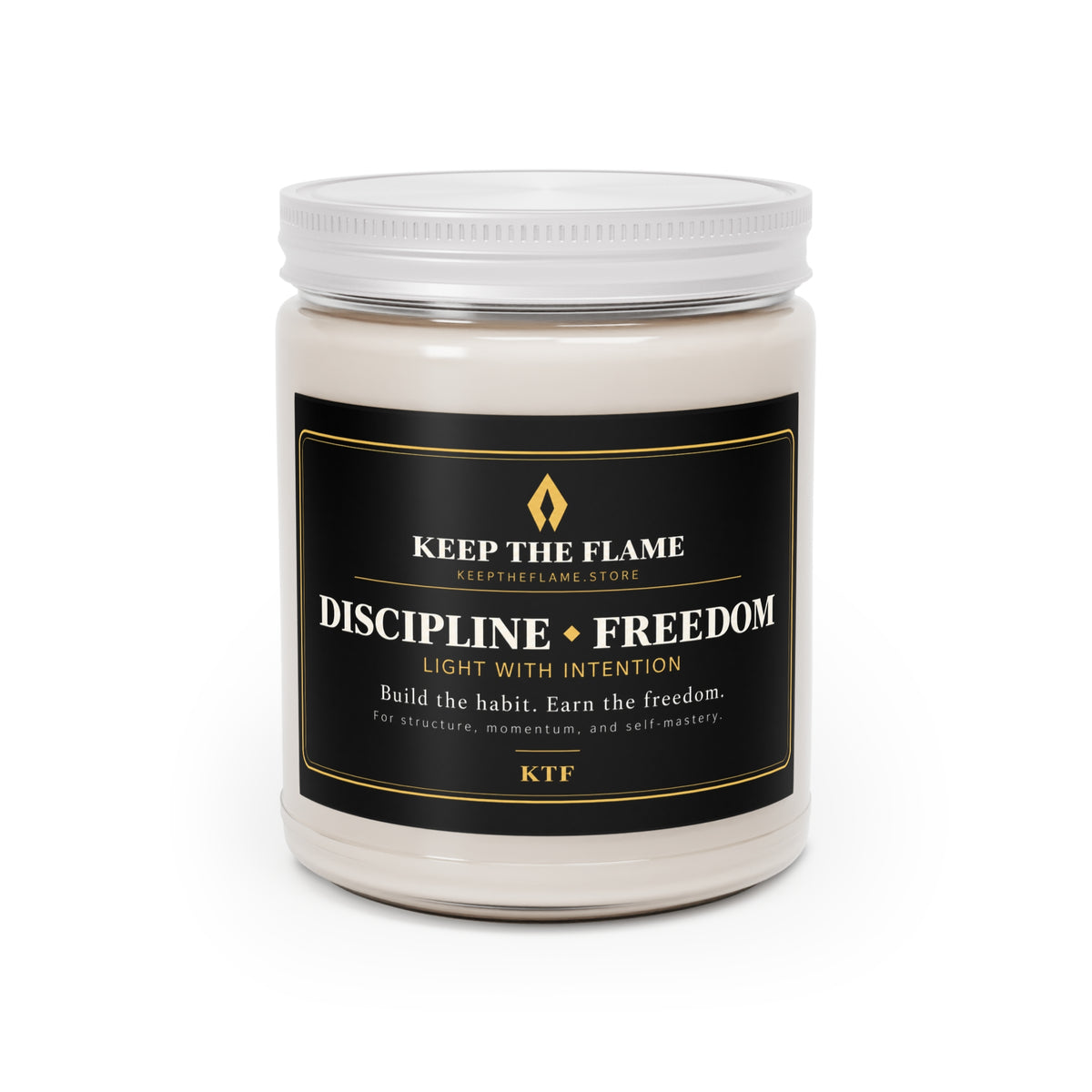 KTF DISCIPLINE & FREEDOM | 9 oz Scented Soy Candle