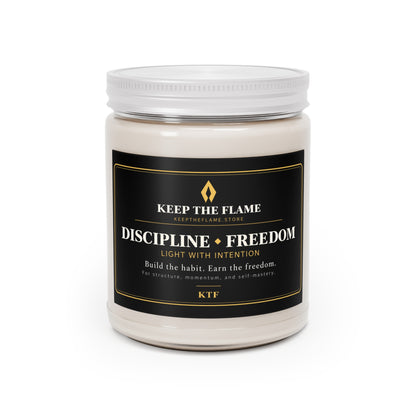 KTF DISCIPLINE & FREEDOM | 9 oz Scented Soy Candle
