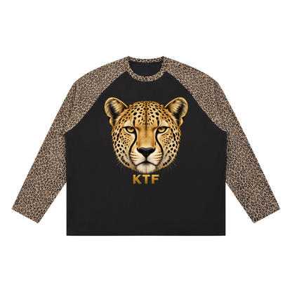 Unisex Leopard Panel Waffle T-Shirt