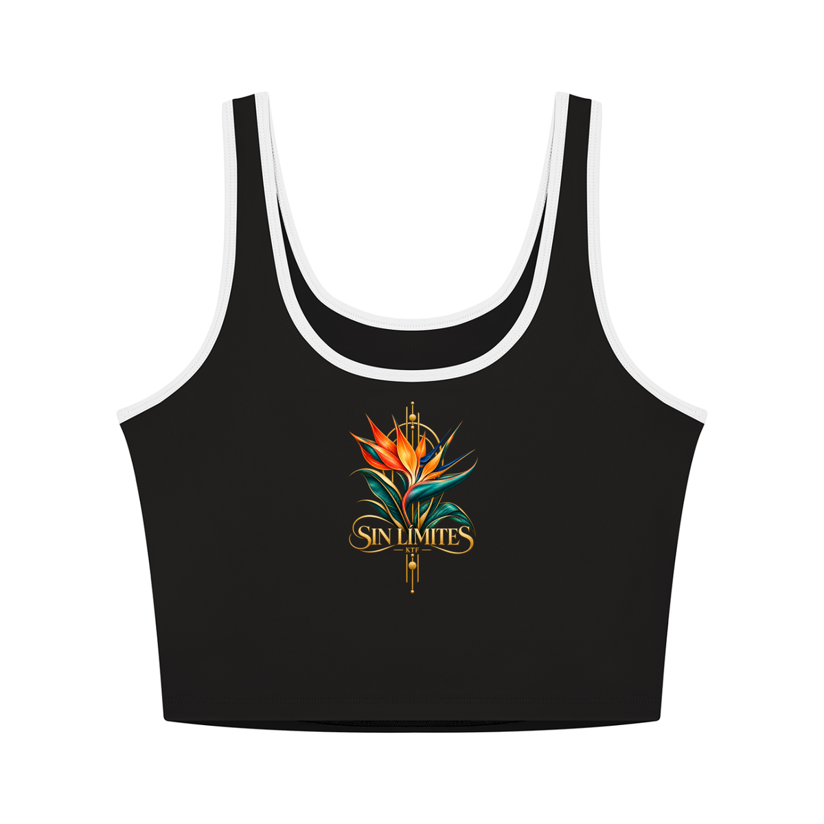 Top de yoga sin mangas con bloques de color para mujer