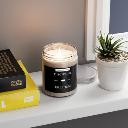 Vela perfumada de 250 ml - Disciplina, libertad, aromaterapia, regalo relajante