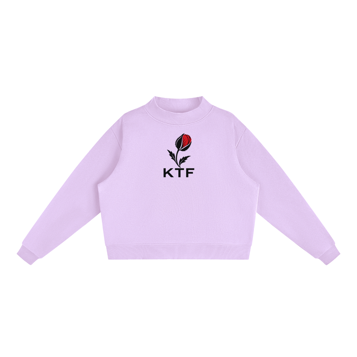 Sudadera esencial afelpada de cuello alto