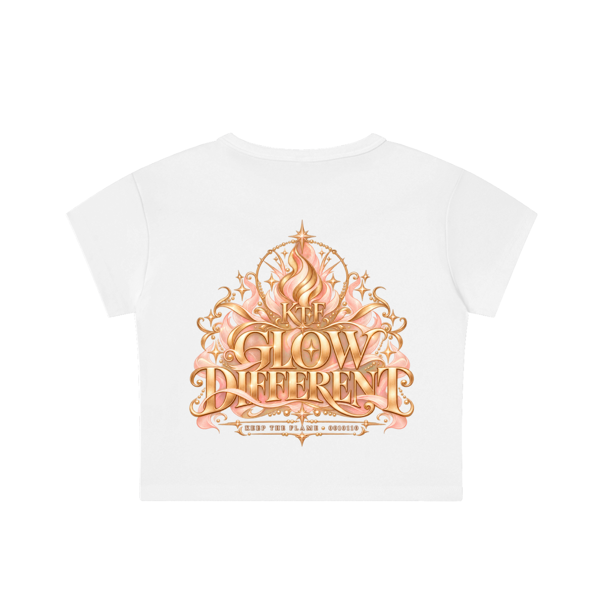 KTF™ Glow Different Snow-Washed Crop Top