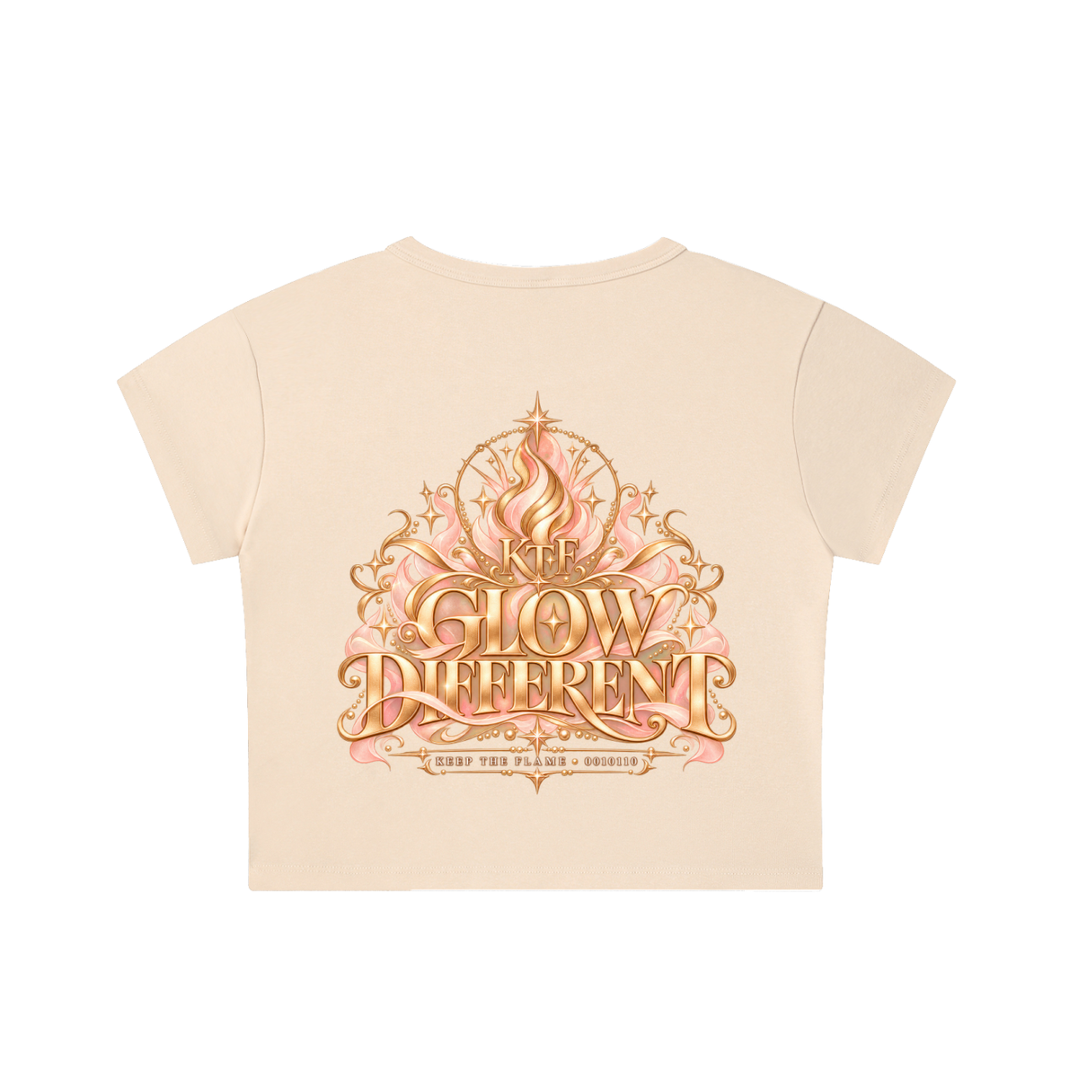 KTF™ Glow Different Snow-Washed Crop Top
