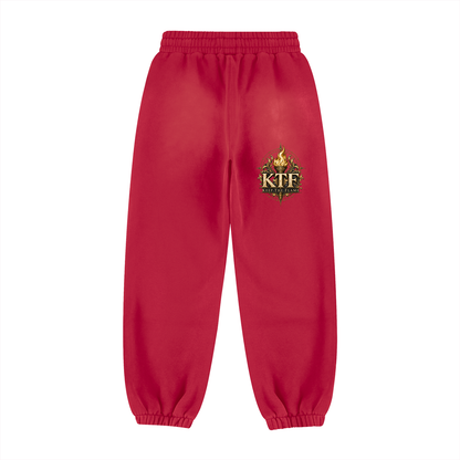 KTF Vintage-Washed Fleece Joggers