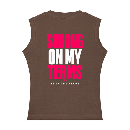 Keep The Flame — Strong On My Terms Women’s Tank | Hot Pink