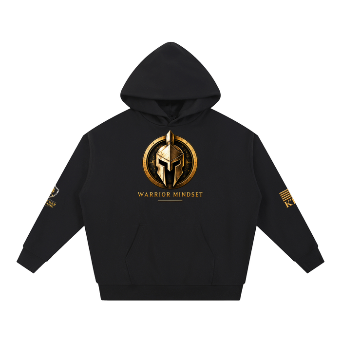 KTF Warrior Mindset — Sudadera de tejido grueso con capucha · Edición prémium