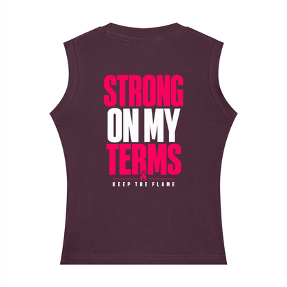 Keep The Flame — Strong On My Terms Women’s Tank | Hot Pink