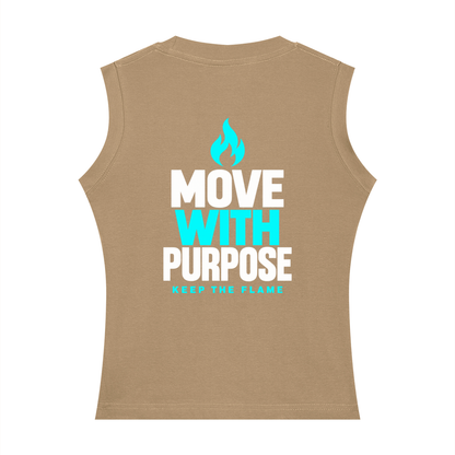 Keep The Flame — Move With Purpose Women’s Tank | Turquoise