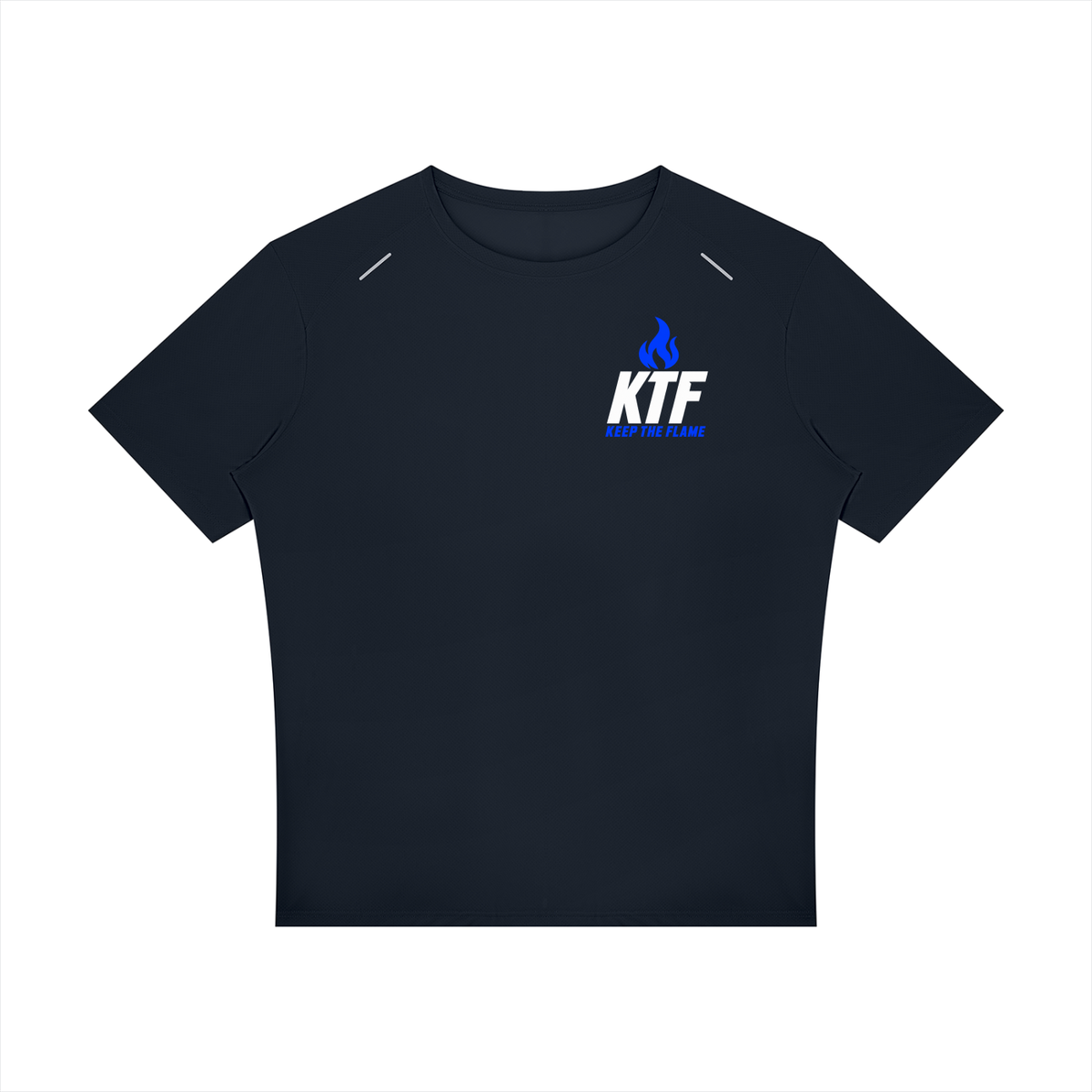 Keep The Flame — Show Up. Level Up. Graphic Tee | Electric Blue