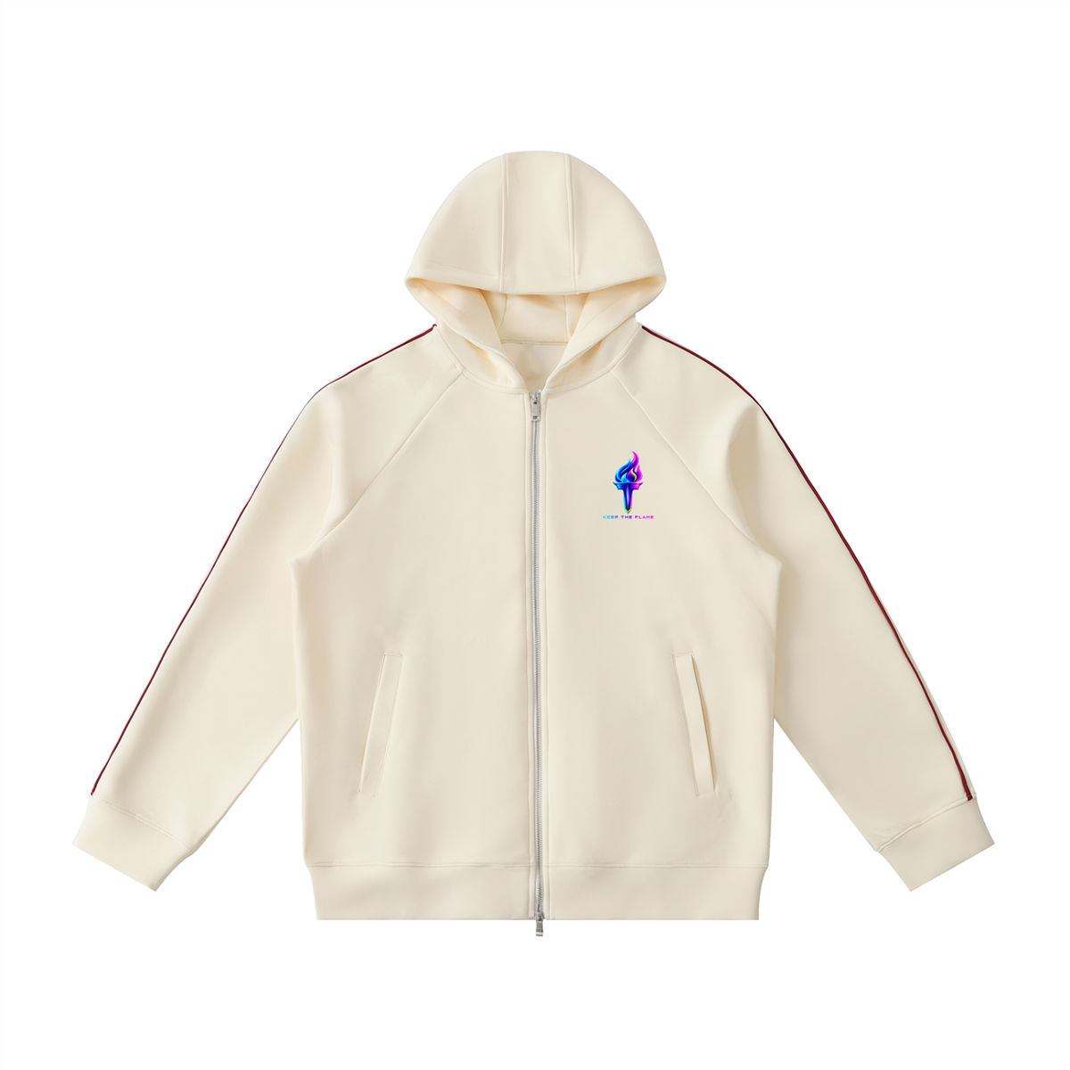 Heavyweight Raglan Sleeve Zip Hoodie