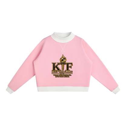 Women’s Mock Neck Crewneck Sweatshirt