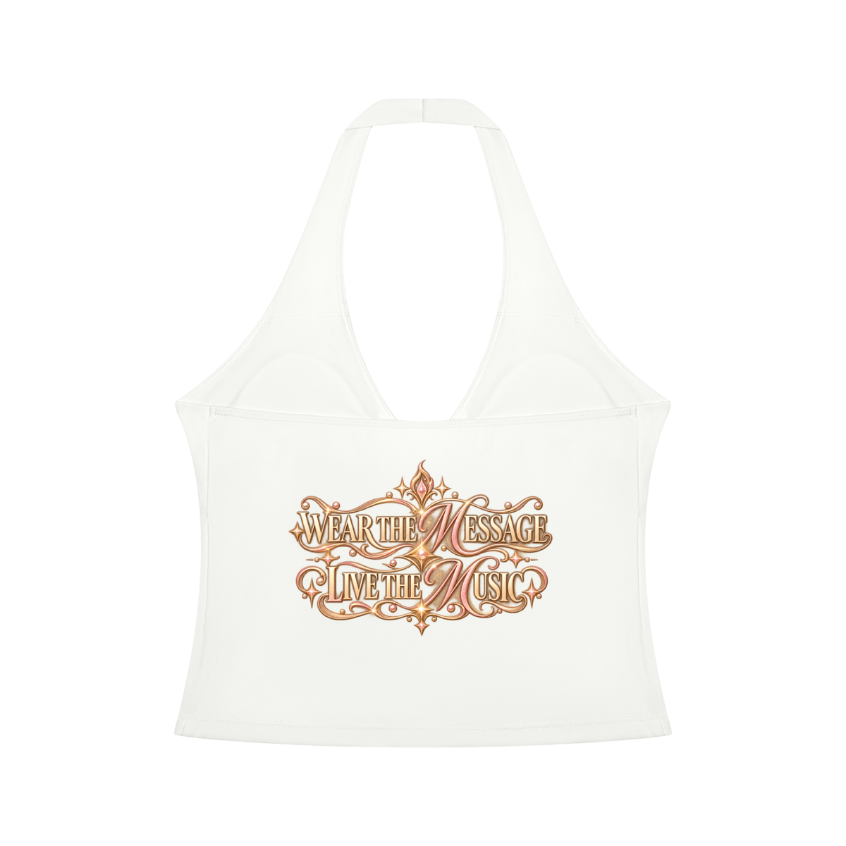 KTF Move To Your Own Rhythm Halter Tank
