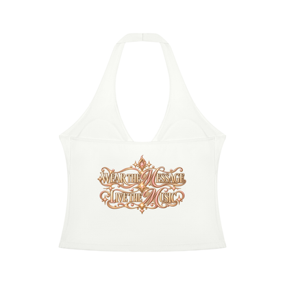 KTF Move To Your Own Rhythm Halter Tank