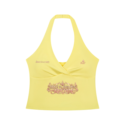 KTF Move To Your Own Rhythm Halter Tank