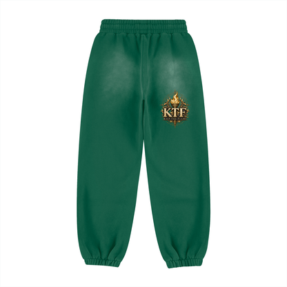 KTF Vintage-Washed Fleece Joggers