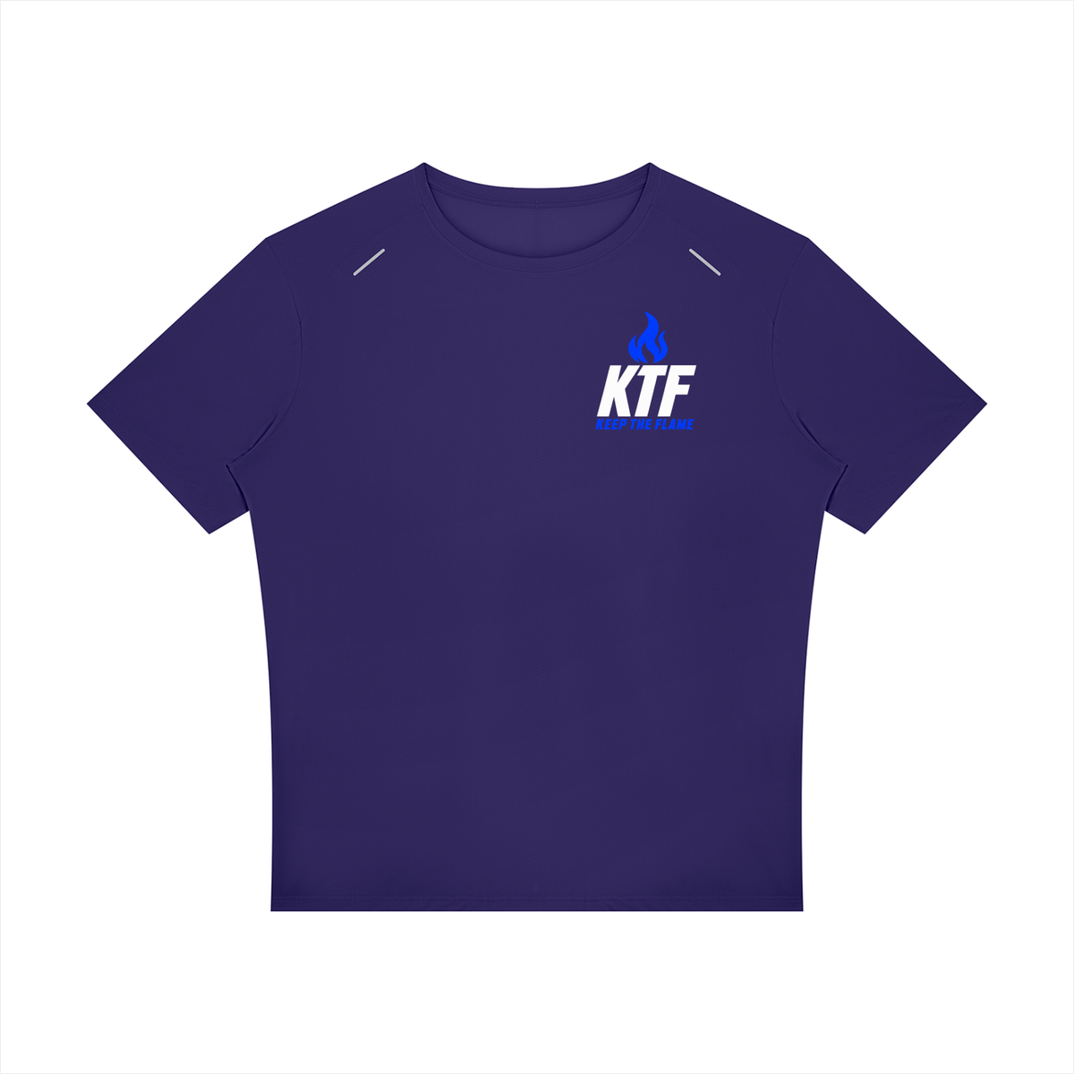 Keep The Flame — Show Up. Level Up. Graphic Tee | Electric Blue
