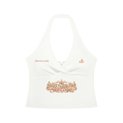 KTF Move To Your Own Rhythm Halter Tank