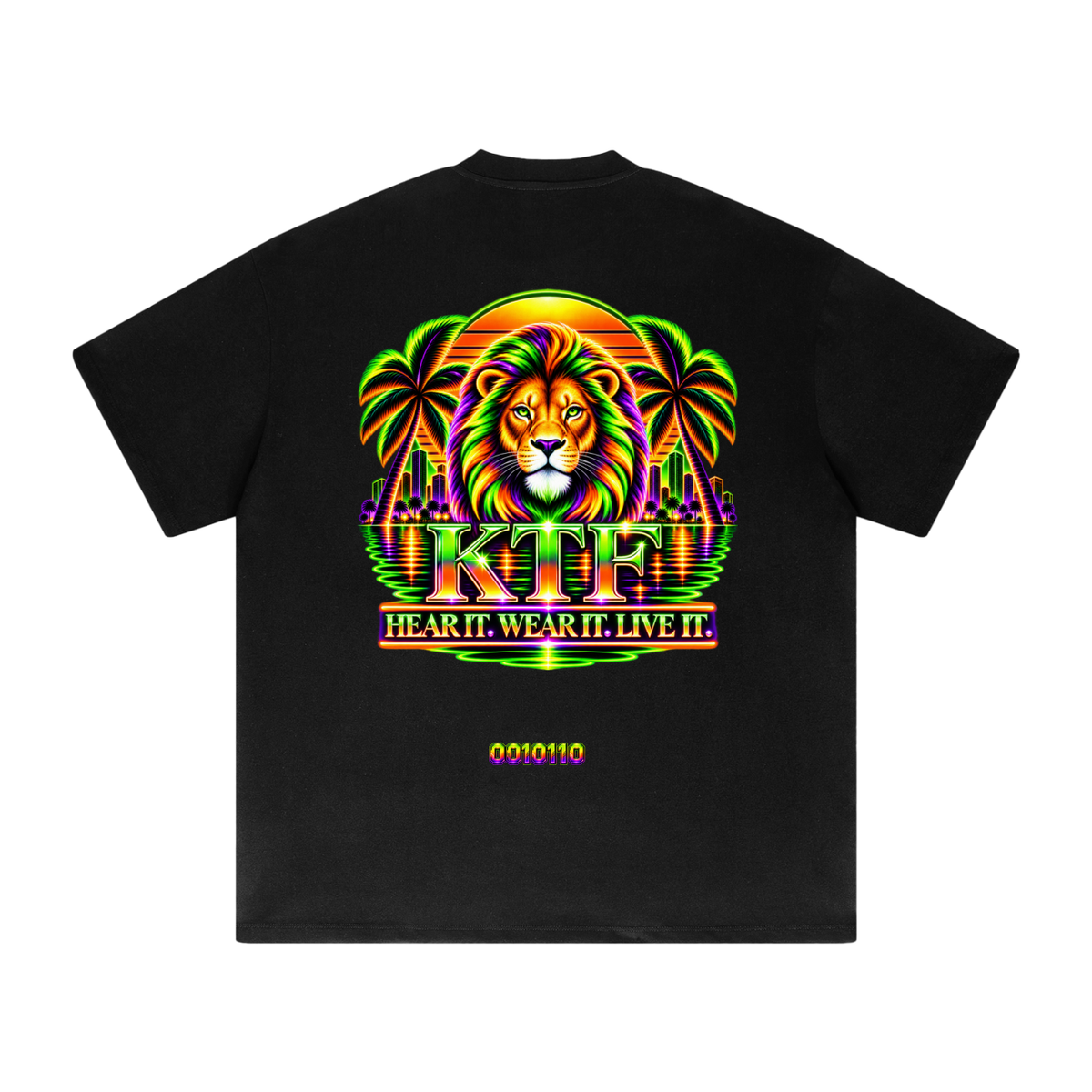 KTF Neon Lion 0010110 Heavyweight Tee