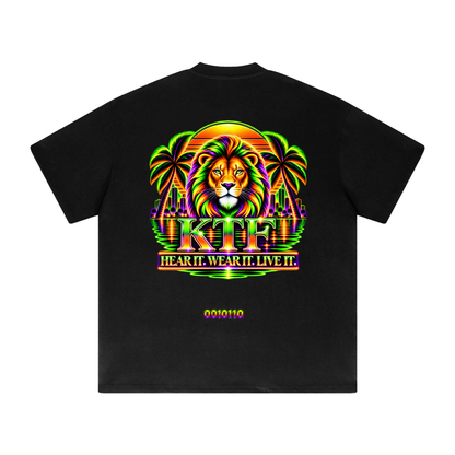 KTF Neon Lion 0010110 Heavyweight Tee