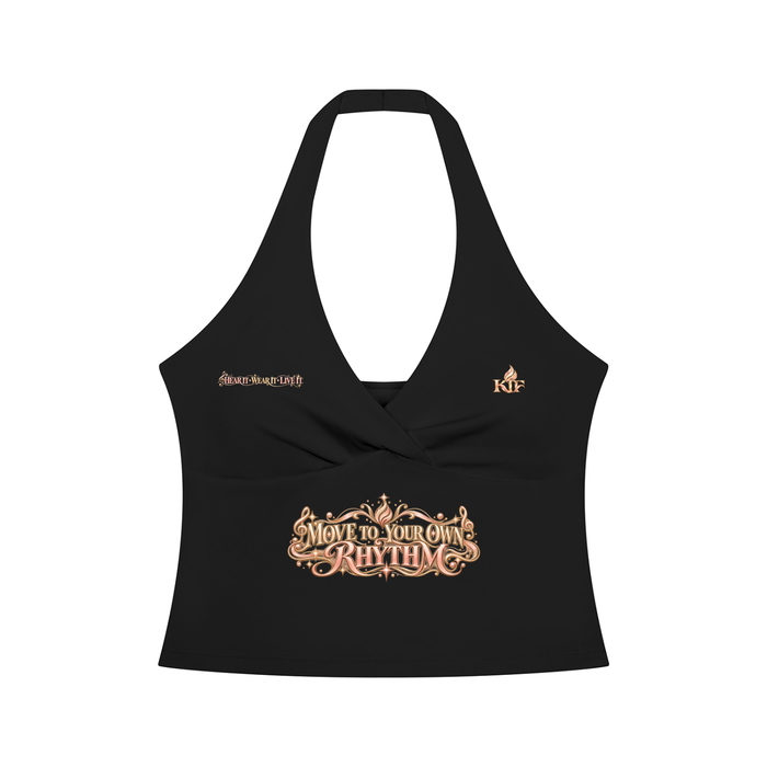 KTF Move To Your Own Rhythm — Top sin mangas de cuello halter