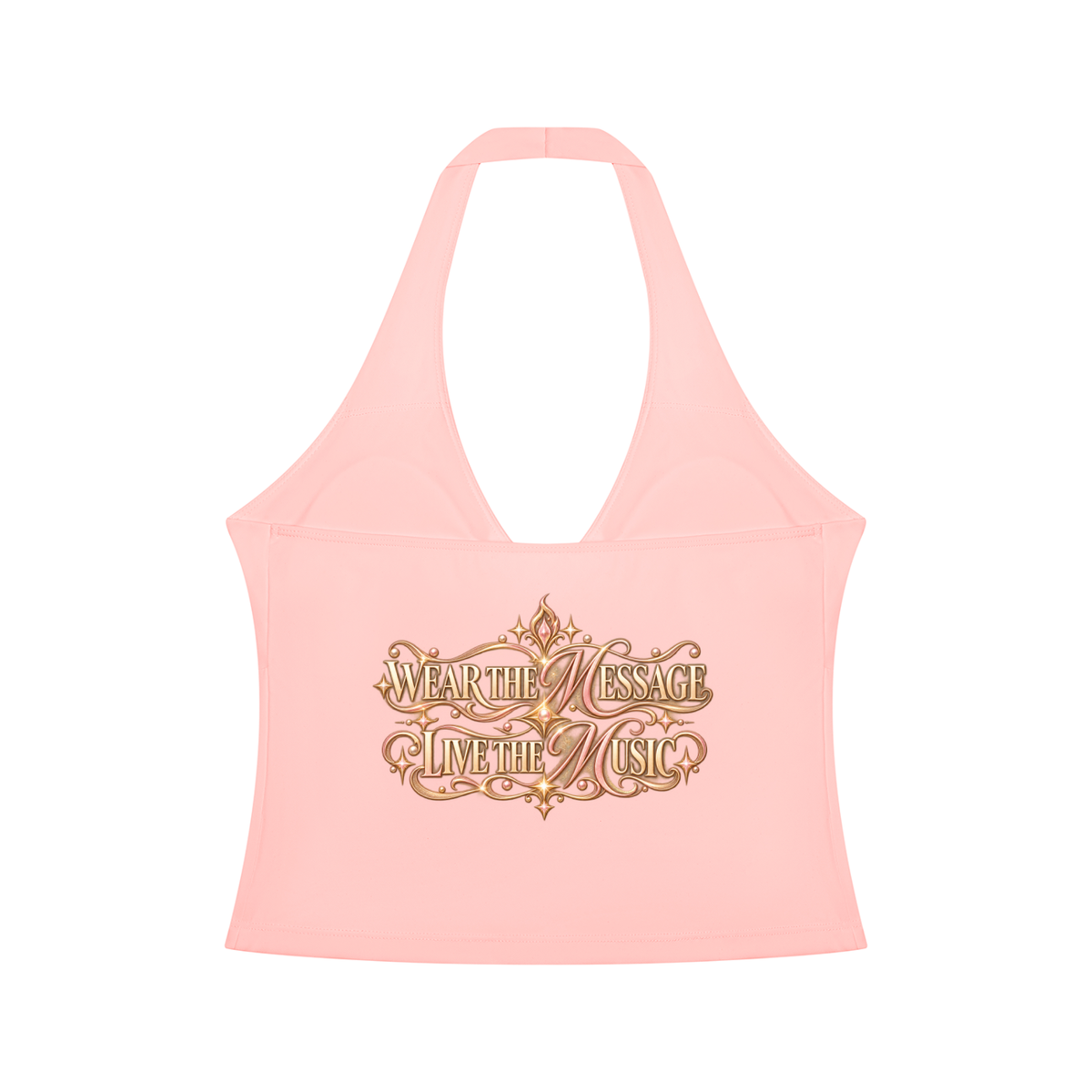 KTF Move To Your Own Rhythm Halter Tank