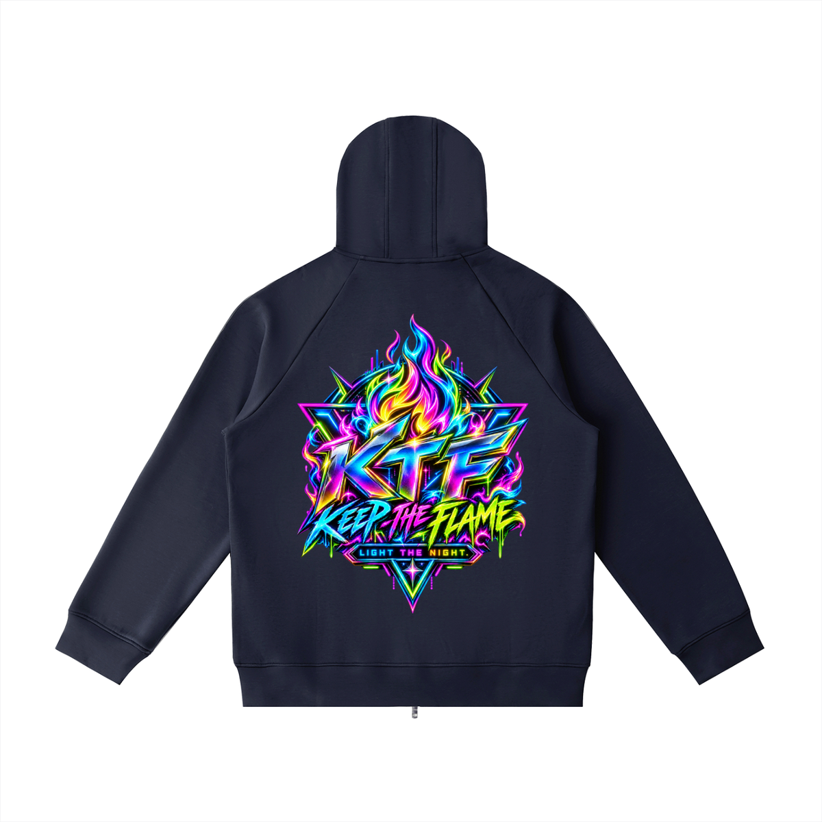 Heavyweight Raglan Sleeve Zip Hoodie