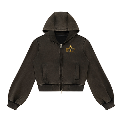 Women’s Vintage Wash Full Zip Hoodie