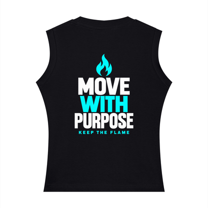Keep The Flame — Move With Purpose Women’s Tank | Turquoise