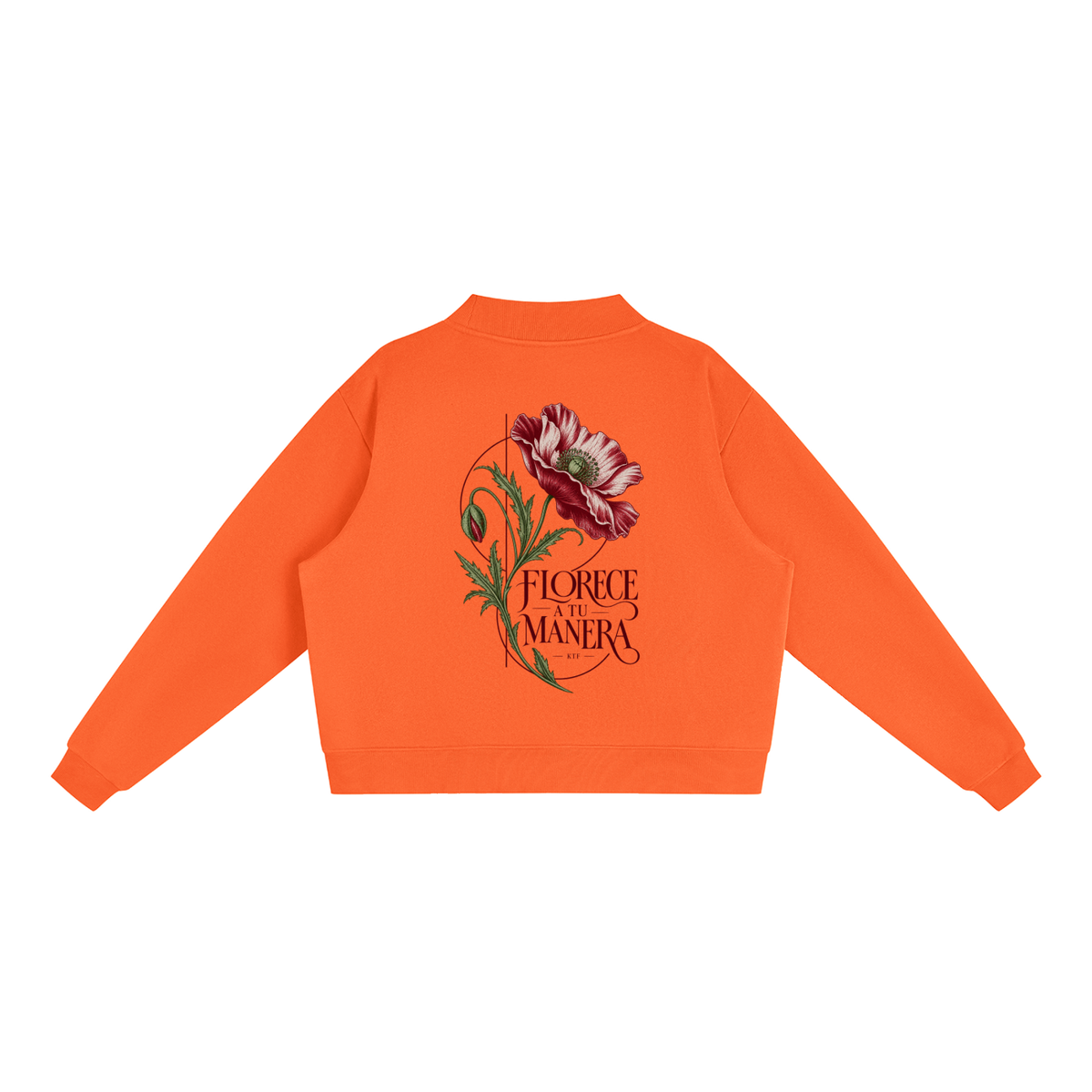 Essential Fleece Mock-Neck Crew Sweatshirt