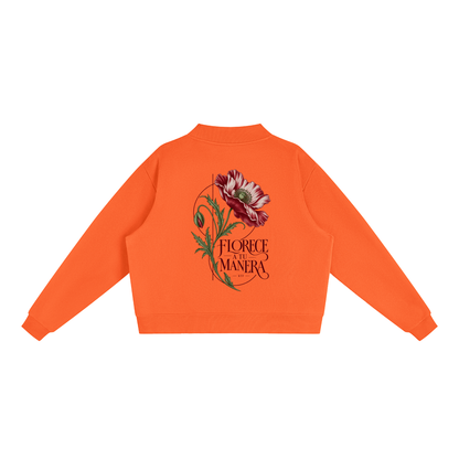 Essential Fleece Mock-Neck Crew Sweatshirt