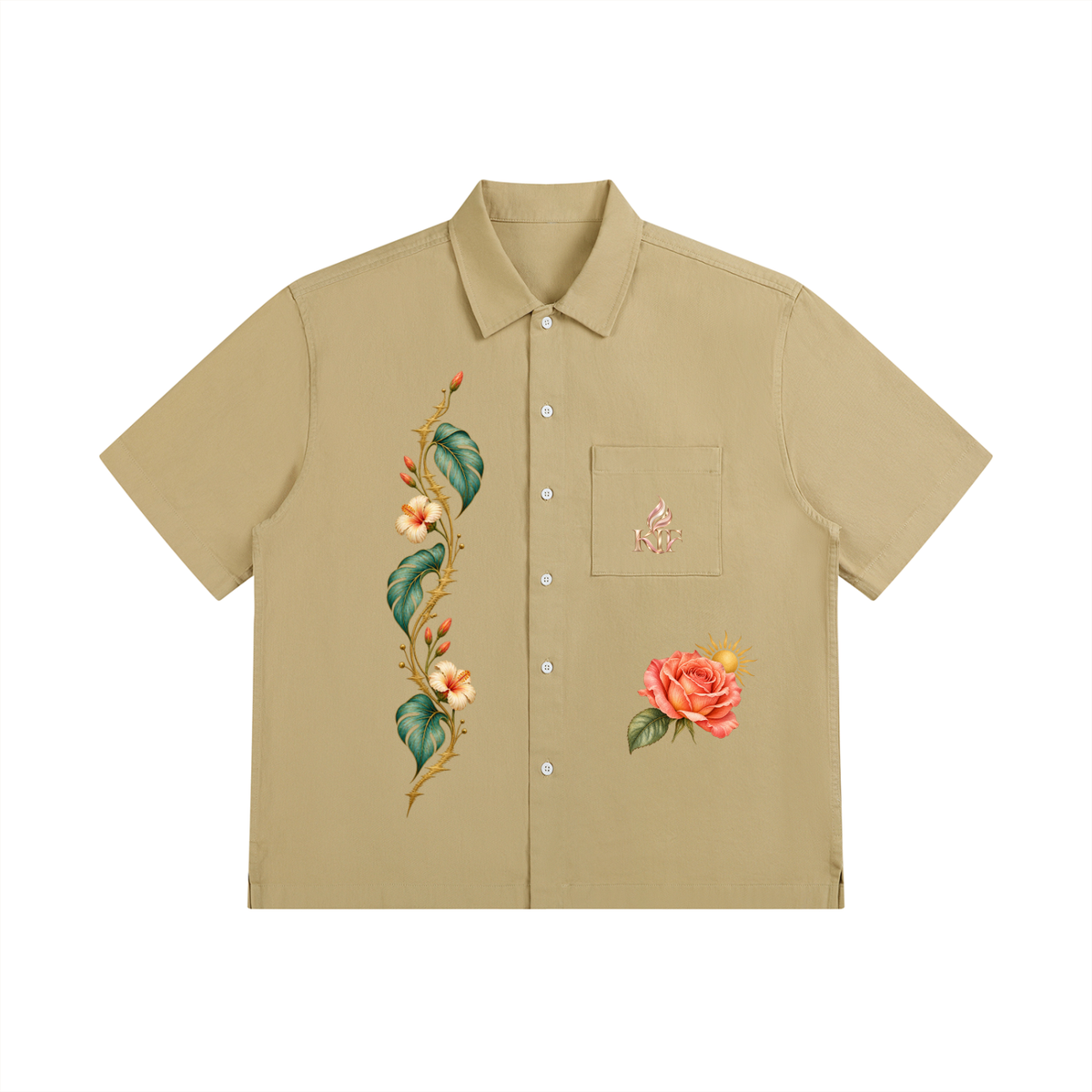 KTF Boxy Cotton Pocket Shirt