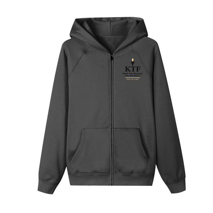 Sudadera esencial afelpada con capucha y cremallera