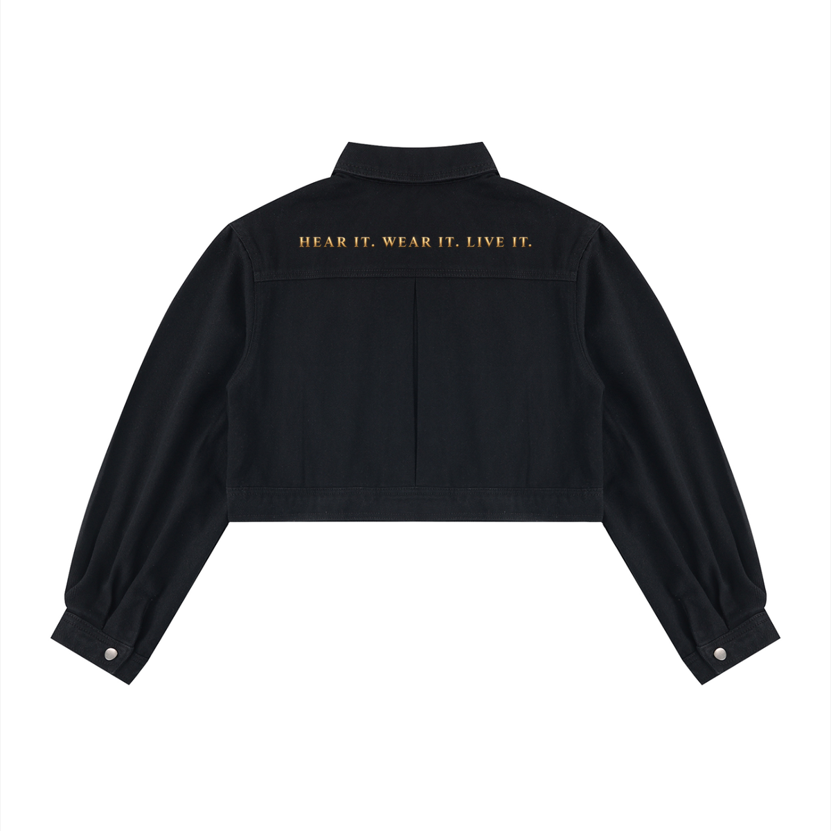 Chaqueta corta de mezclilla para mujer