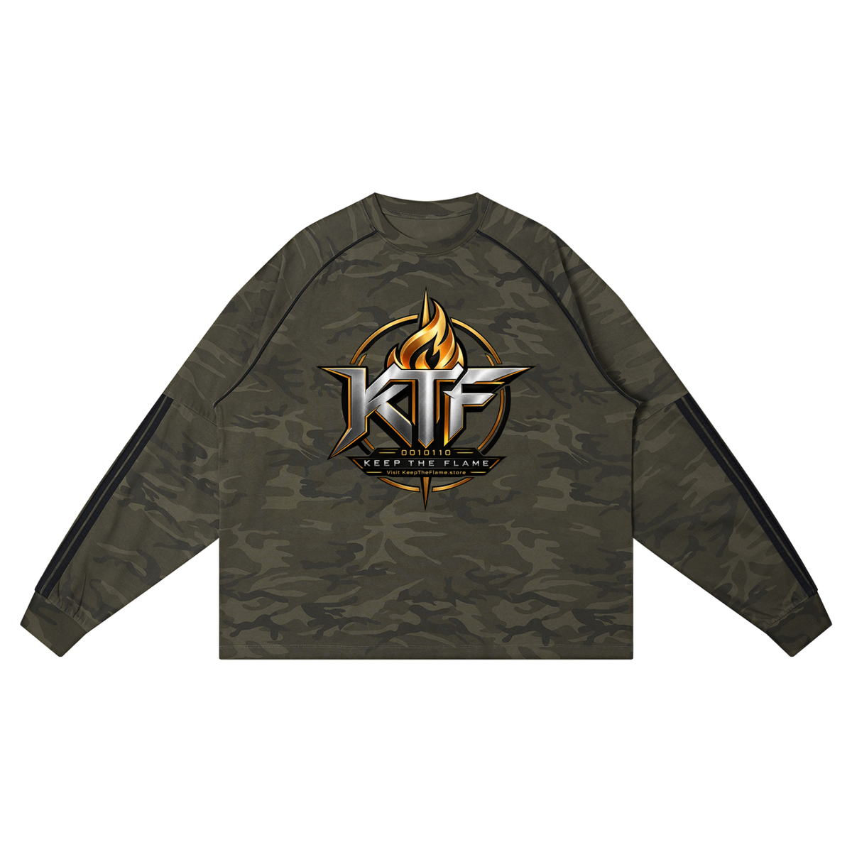 Unisex Camo Loose Long Sleeve T-Shirt