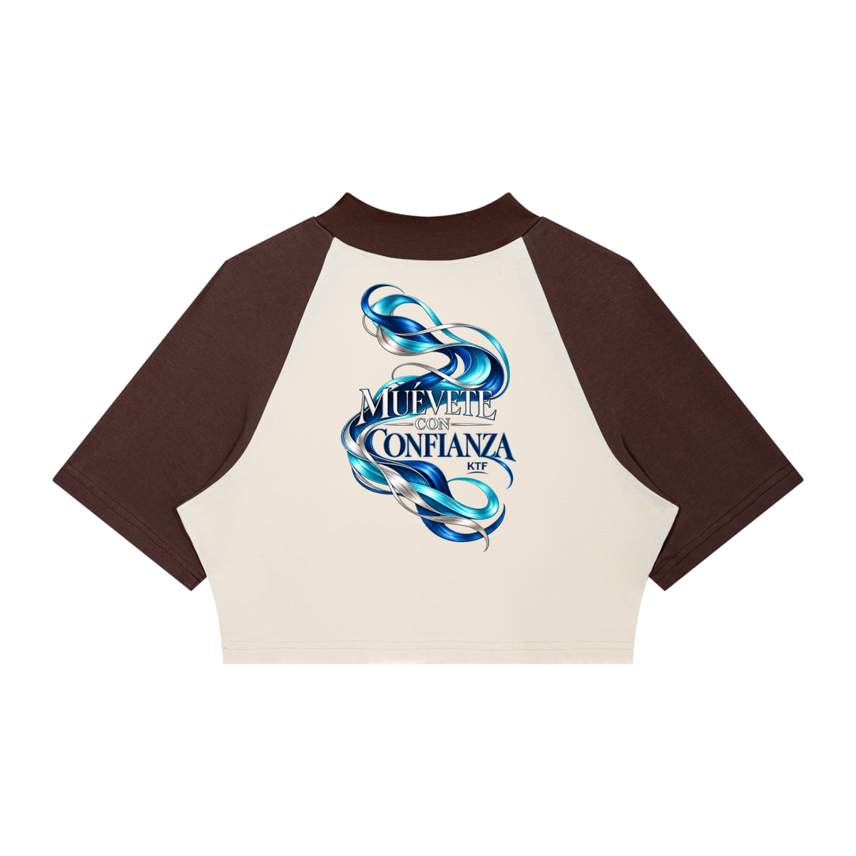 Women’s Color Block Raglan Crop T-Shirt