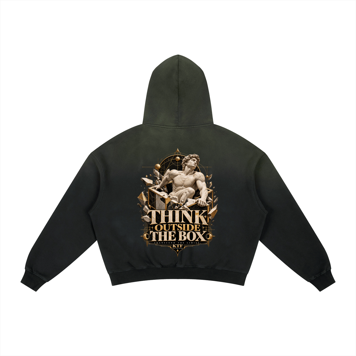 Frayed Sunfade Boxy Fleece Hoodie