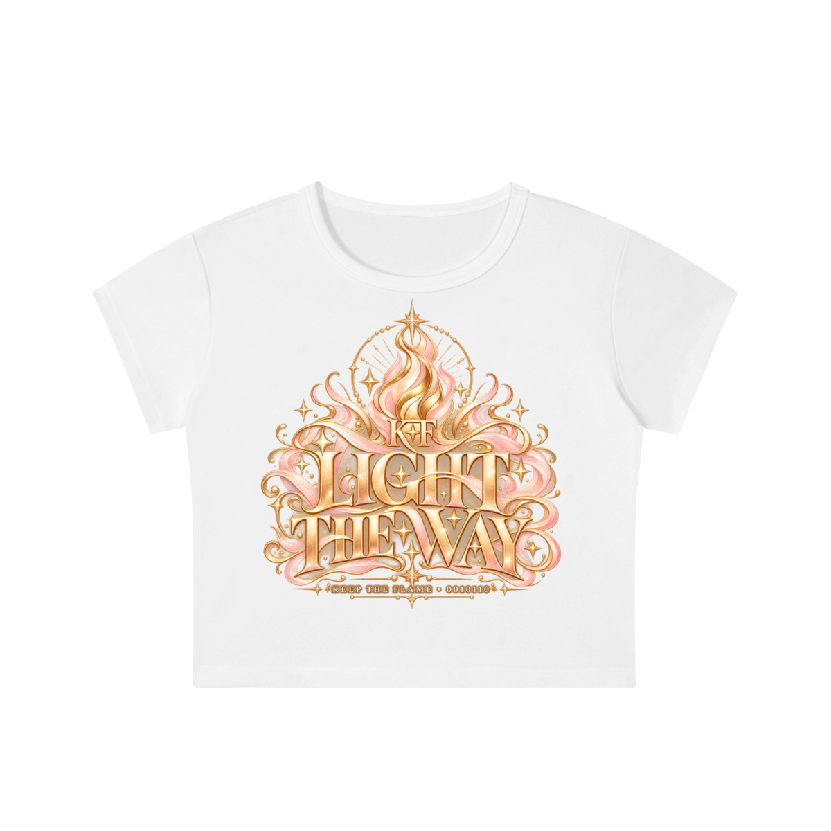 KTF™ Glow Different Snow-Washed Crop Top