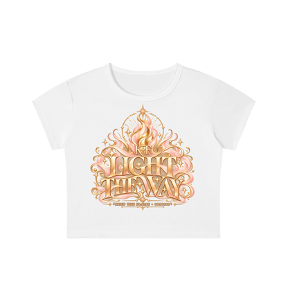KTF™ Glow Different Snow-Washed Crop Top