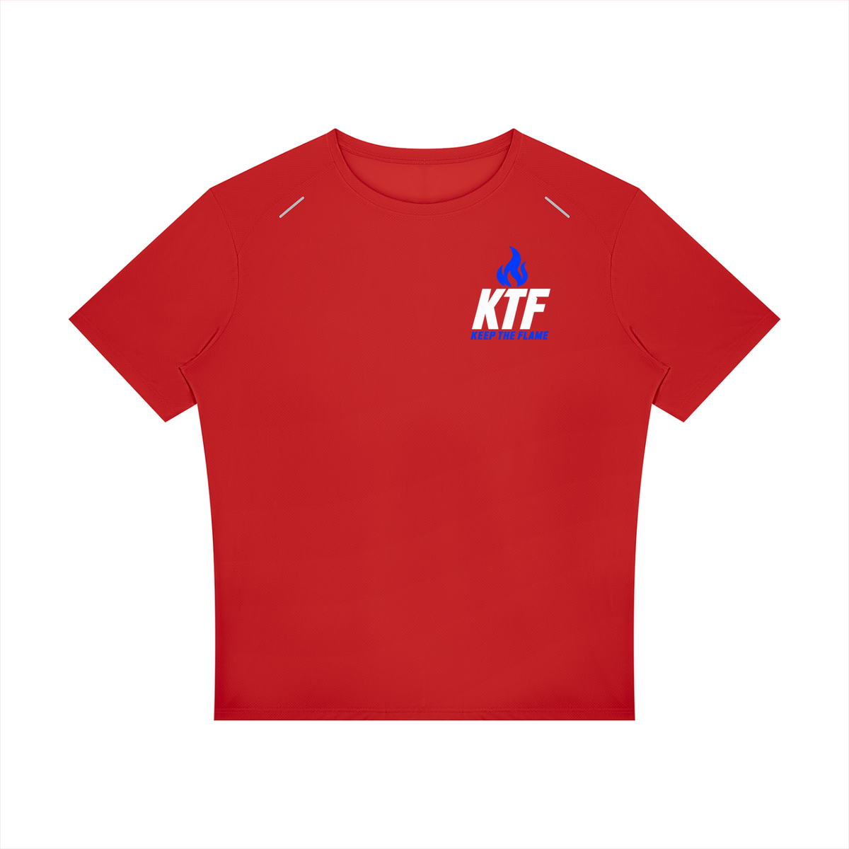Keep The Flame — Show Up. Level Up. Graphic Tee | Electric Blue