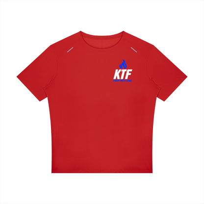 Keep The Flame — Show Up. Level Up. Graphic Tee | Electric Blue